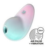 Satisfyer Pixie Dust Double Air Pulse Touch Free Clitoral Stimulator Clit Ticklers and Pulsators